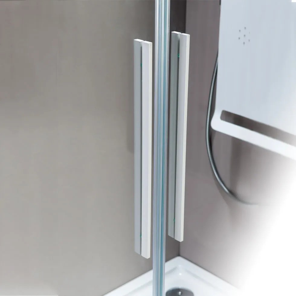 Καμπίνα Devon Flow Corner Entry-100 x 80 εκ.-Leuko