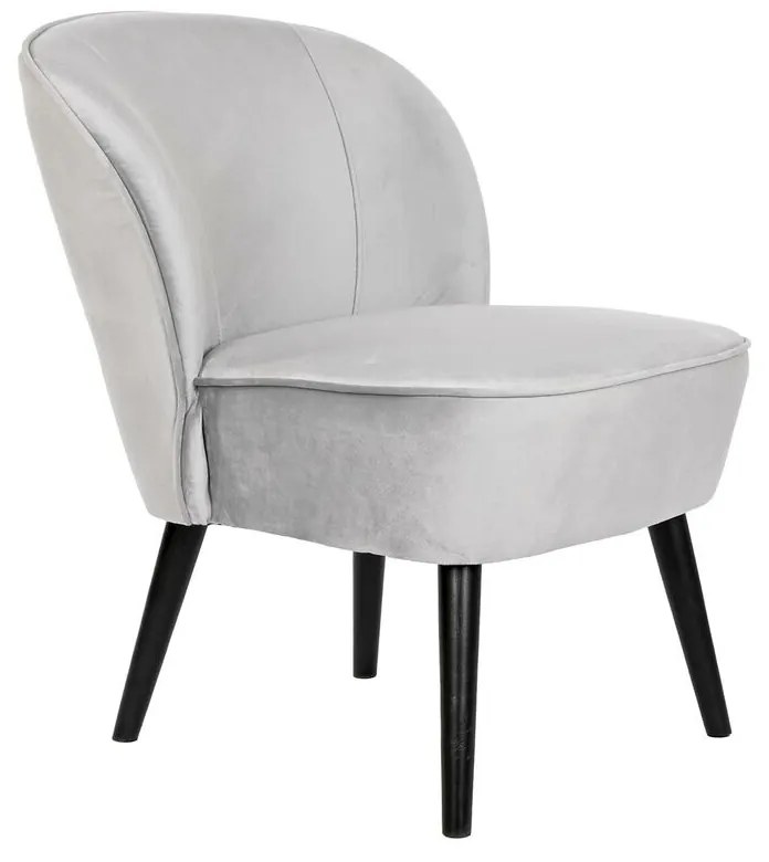 Κάθισμα DKD Home Decor Μαύρο Γκρι Ξύλο 59 x 66 x 76 cm