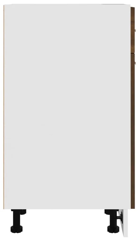 vidaXL Ντουλάπι με Συρτάρια "Lyon" Καφέ Δρυς 30x46x81,5 εκ. από Τεχνητό Ξύλο