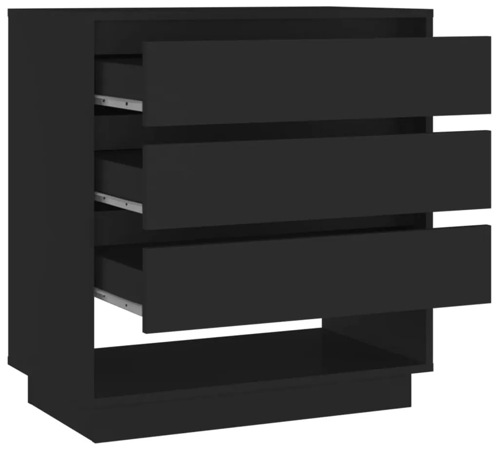vidaXL Μπουφές Μαύρος 70 x 41 x 75 εκ. από Μοριοσανίδα