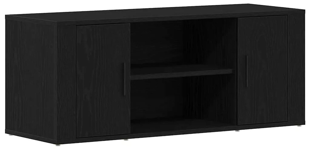 vidaXL Τηλεοπτική Βάση Μαύρη δρυς 100 x 35 x 40 εκ Επεξεργασμένο ξύλο