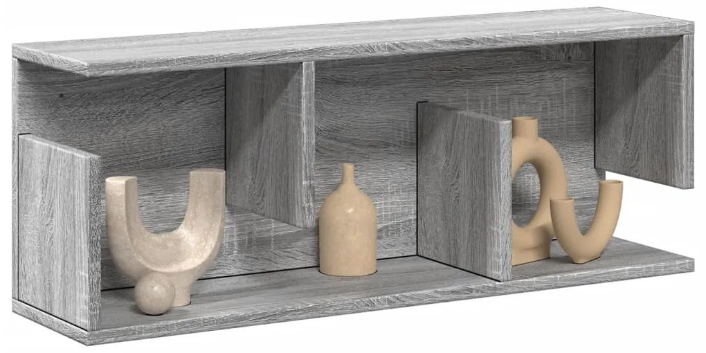 vidaXL Ντουλάπι Τοίχου Γκρι Sonoma 80x20x30 εκ. από Επεξεργασμένο Ξύλο