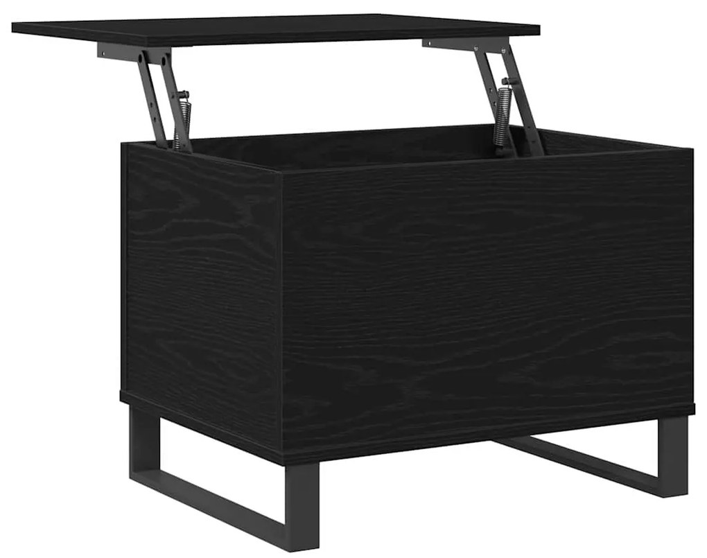 vidaXL Τραπεζάκι Σαλονιού Μαύρη δρυς 60 x 44.5 x 45 εκ