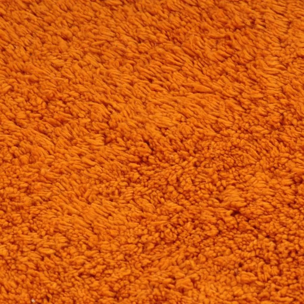 Σετ Πατάκια Μπάνιου 2 τεμ. Πορτοκαλί Υφασμάτινα - Πορτοκαλί