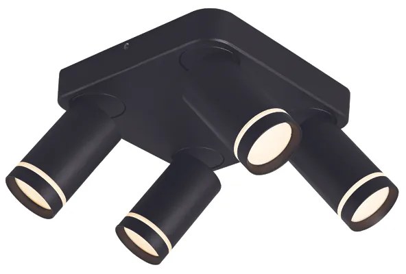 Φωτιστικό Οροφής Aca RA3634CBK DIVINO Μαύρο Ματ (Black Mat)