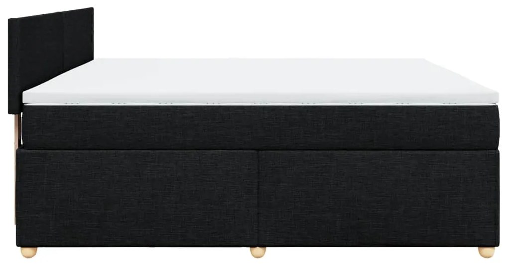 ΚΡΕΒΑΤΙ BOXSPRING ΜΕ ΣΤΡΩΜΑ ΜΑΥΡΟ 180X200 ΕΚ. ΥΦΑΣΜΑΤΙΝΟ 3286754