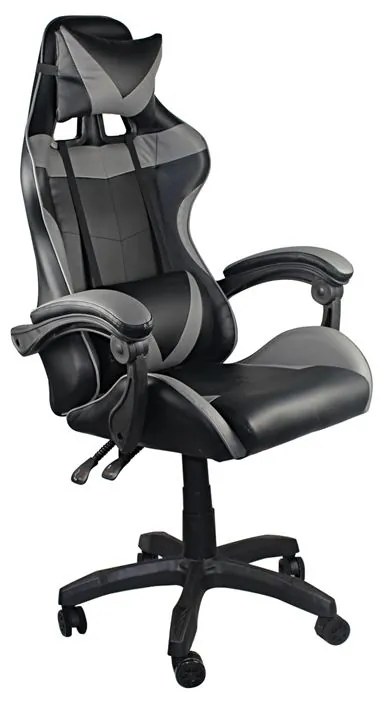 BF7850 Gaming Πολυθρόνα Γραφείου Διευθυντή Pu Μαύρο - Γκρι  63x70x117/127cm ΕΟ582,3