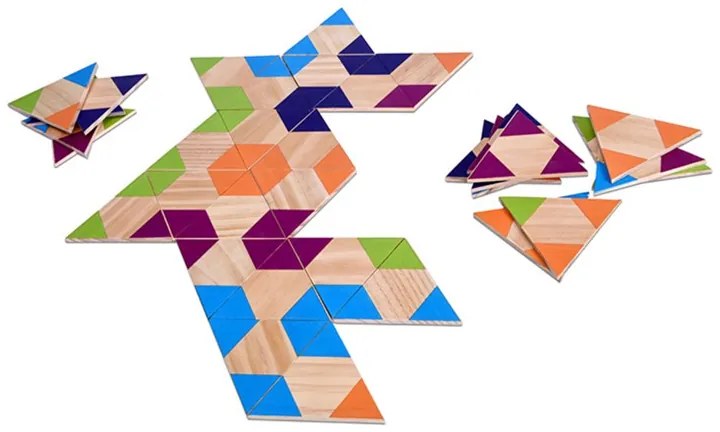 Ξύλινο Παιχνίδι Bs Toys Triangle Domino