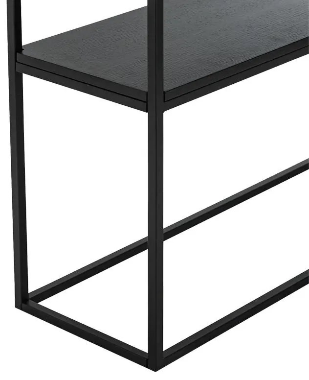 Κονσόλα Castel I όψη μαρμάρου λευκό - μαύρο μέταλλο 120x35x80 εκ. 120x35x80 εκ.