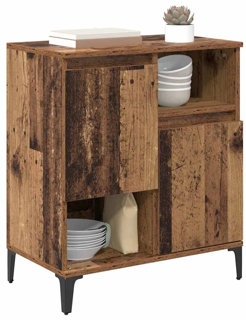 vidaXL Πλαϊνό γραφείο Παλιό ξύλο 60 x 35 x 70 cm Επεξεργασμένο ξύλο