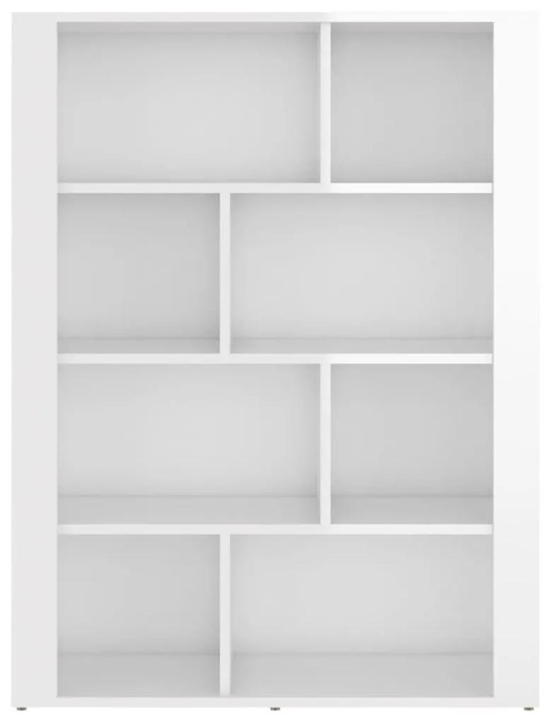 Ντουλάπι Γυαλιστερό Λευκό 80x30x106 εκ. Επεξεργασμένο Ξύλο - Λευκό