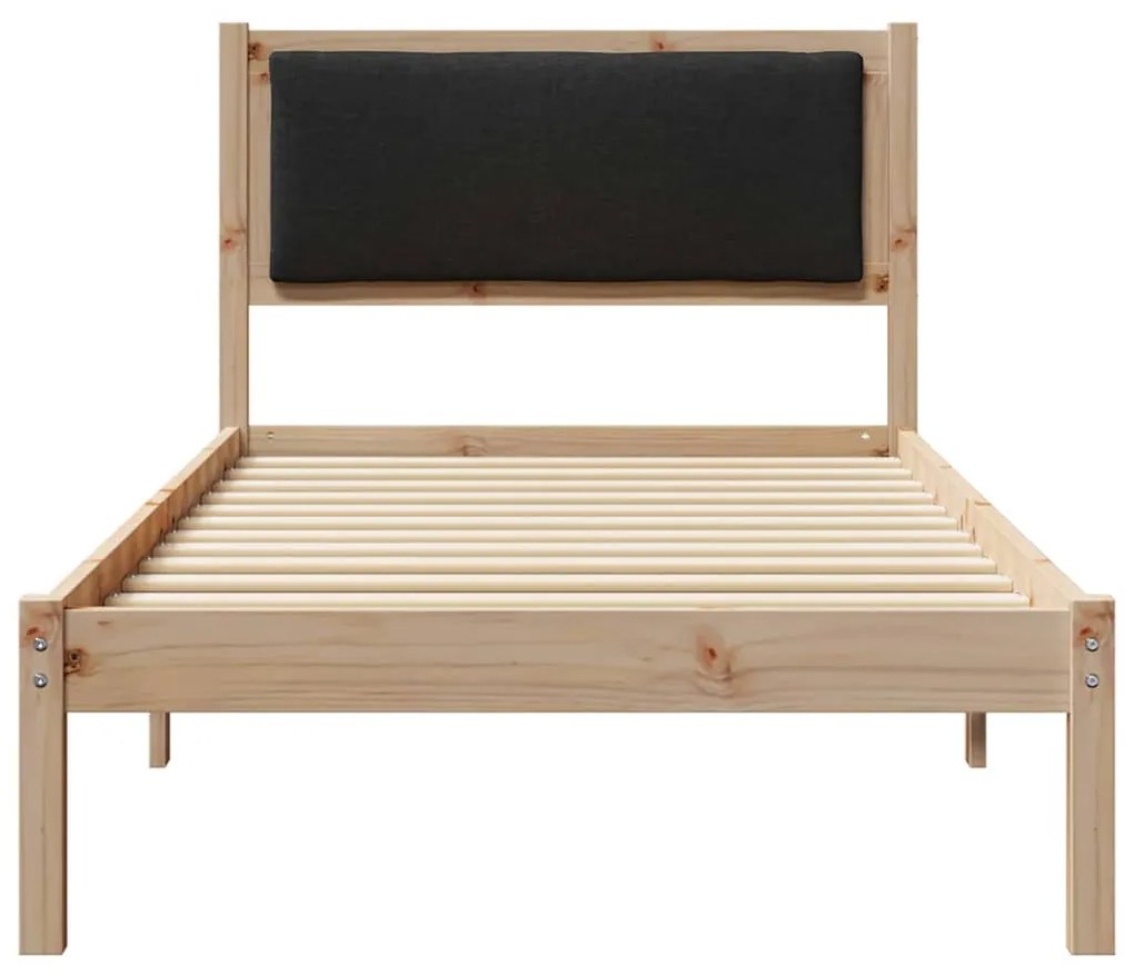 vidaXL Σκελετός Κρεβατιού Μαύρο 100 x 200 cm Στερεά ξυλεία πεύκου