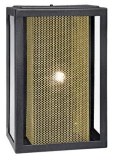 Απλίκα Φωτιστικό Τοίχου E27 60W IP44 Alin 4310300 Viokef 4310300 Μαύρο-Χρυσό
