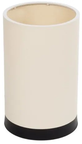CYLINDER 203-0183 Μοντέρνο Επιτραπέζιο Φωτιστικό Μονόφωτο 1 x E27 IP20 Μαύρη Βάση με Λευκό Υφασμα-Μ14 x Π14 x Υ21cm Globostar 203-0183 Λευκό