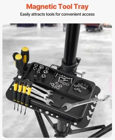 VEVOR Bike Repair Stand 85 lb Adjustable Bicycle Maintenance Rack with Tool Tray