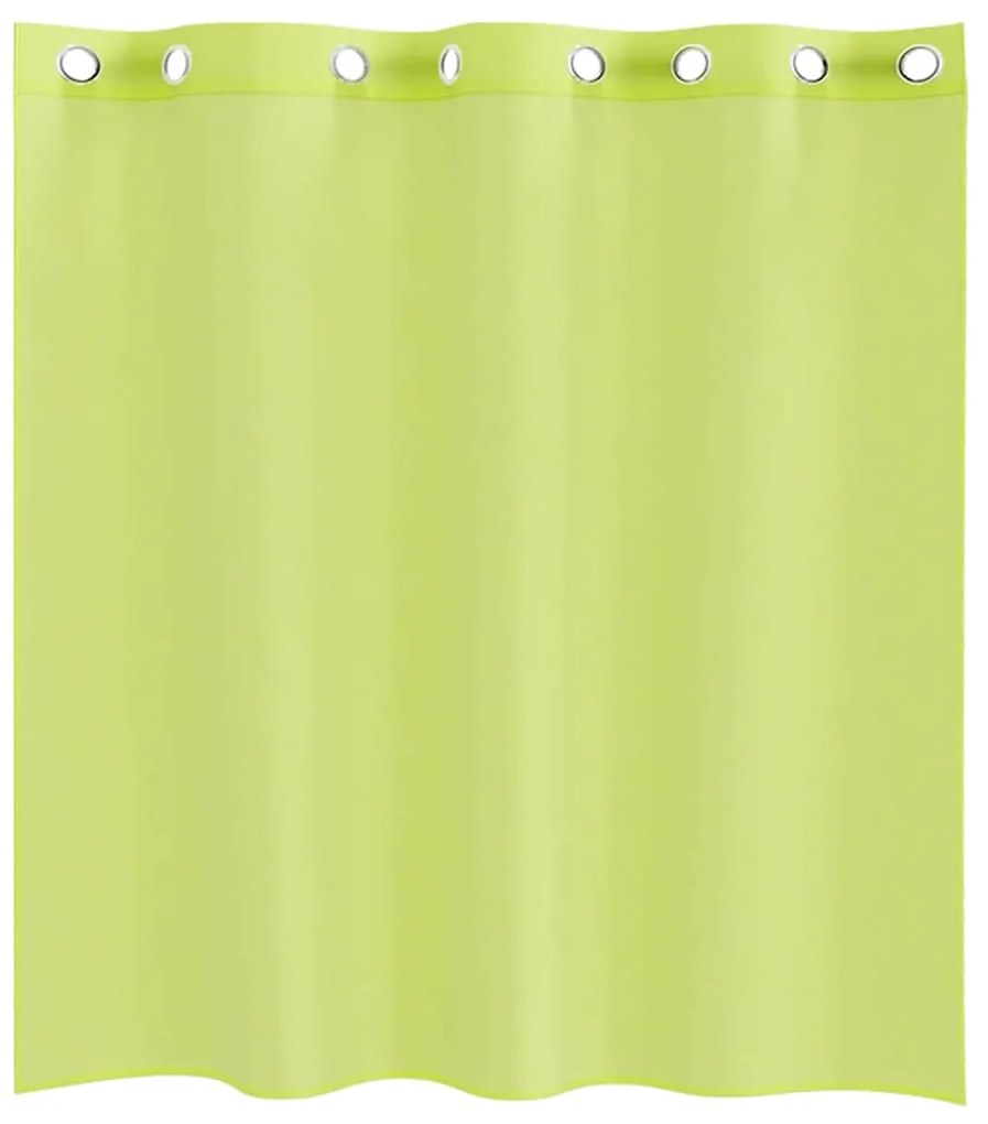 vidaXL Κουρτίνες Voile με ροδέλες 2 τεμάχια Apple Green 140x140 cm