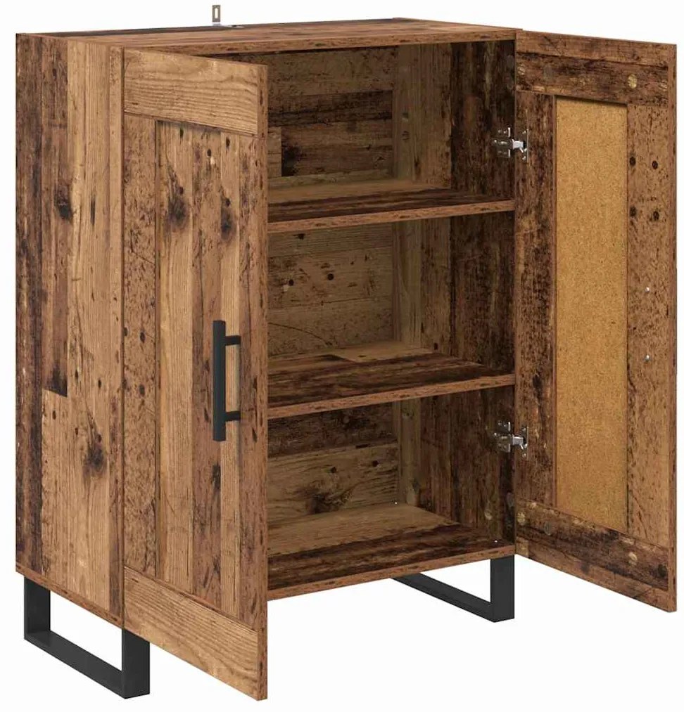 vidaXL Πλαϊνό γραφείο Παλιό Ξύλο 69,5 x 34 x 90 εκ.