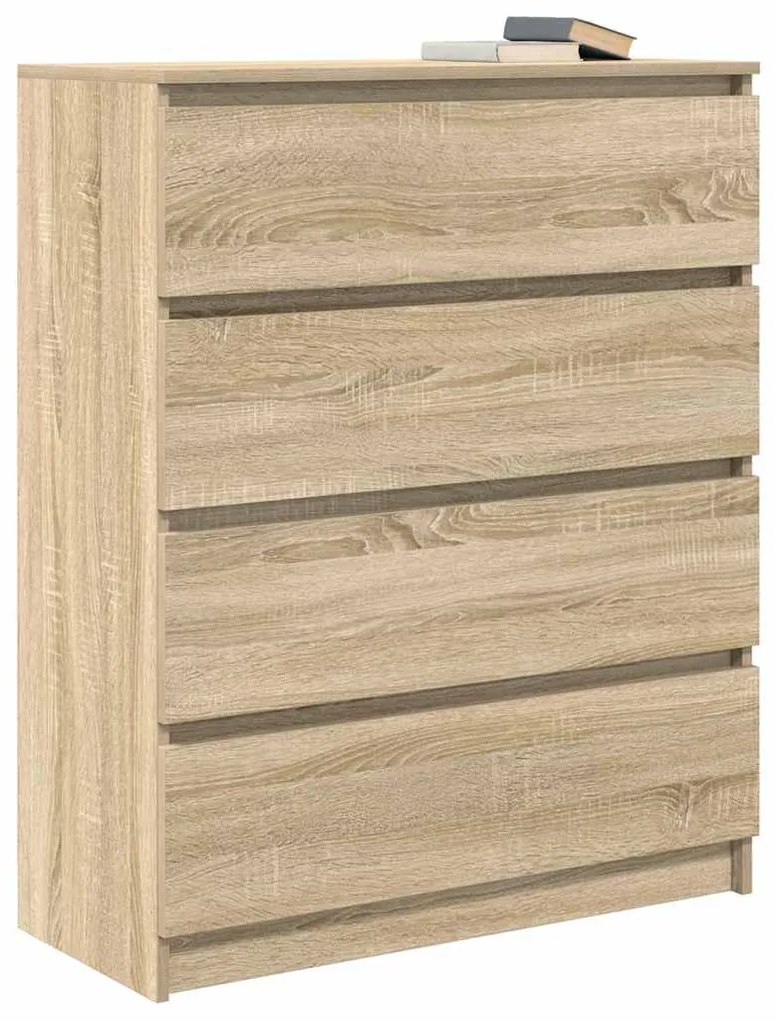 vidaXL Sideboard Sonoma Oak 80x35x99 cm Κατασκευασμένο ξύλο