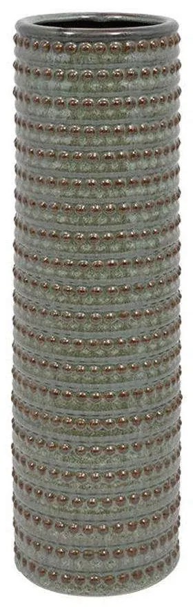 Βάζο 023-223-085 12x12x42cm Veraman-Gold Ceramic