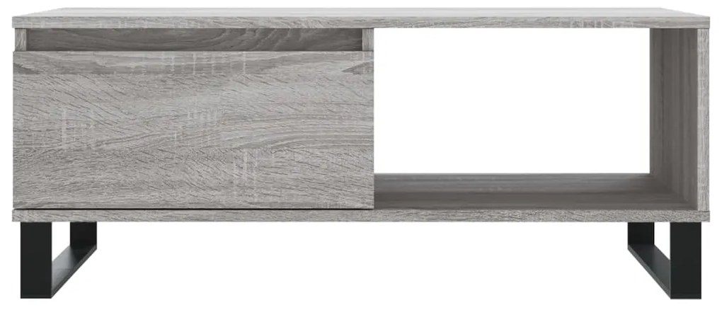 vidaXL Τραπεζάκι Σαλονιού Γκρι Sonoma 90x50x36,5εκ. Επεξεργασμένο Ξύλο