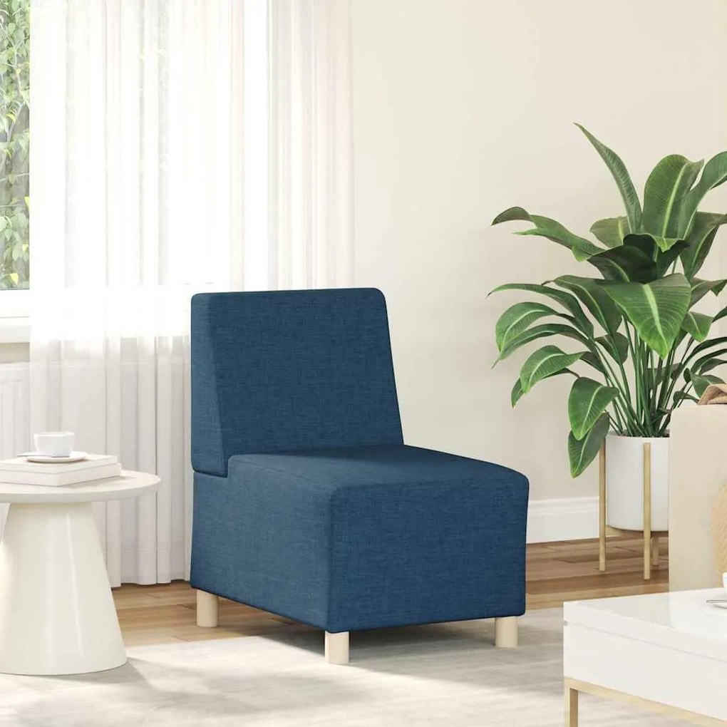 vidaXL Μοναδικός Καναπές χωρίς Χερούλια 2 pcs Μπλε 55 x 74 x 82 εκ.