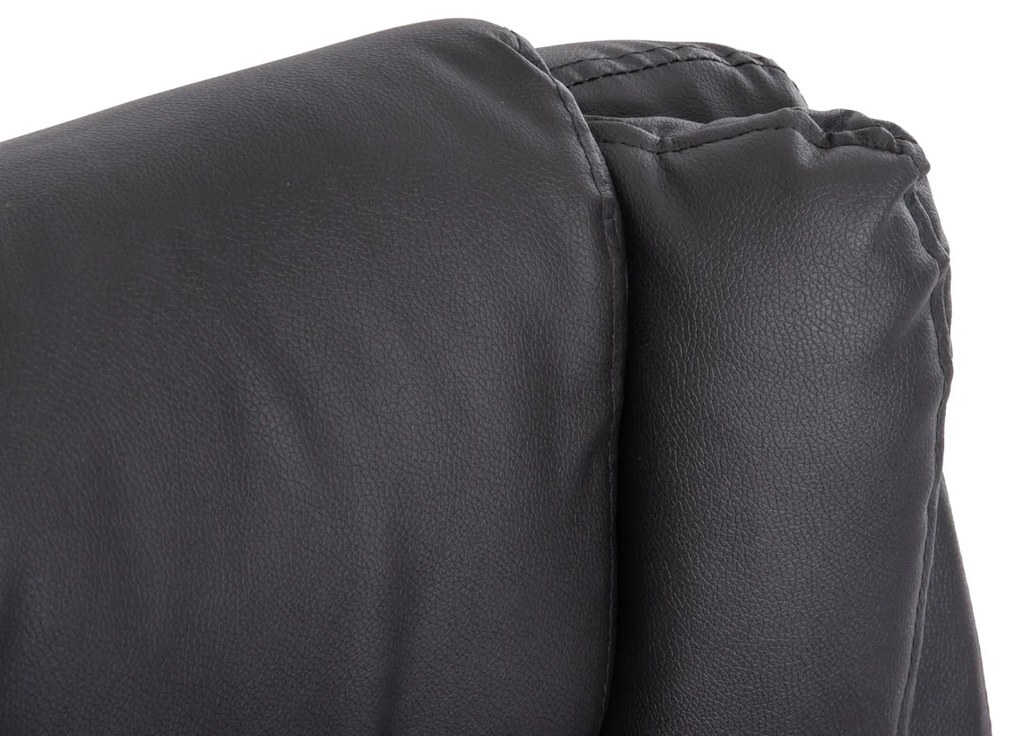 ΚΑΡΕΚΛΑ ΓΡΑΦΕΙΟΥ CANAN  ΜΑΥΡO PVC-ΜΑΥΡΟ NYLON-ΒΑΣΗ ΧΡΩΜΙΟΥ 69x48x98Υεκ.