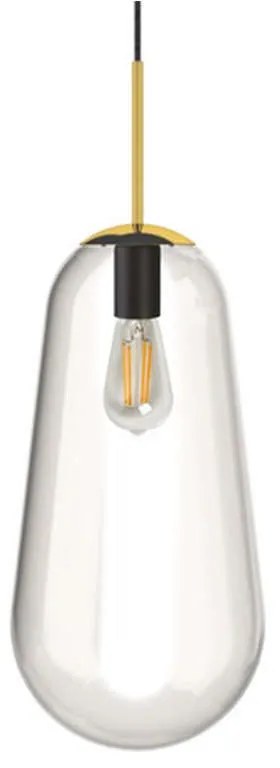 Φωτιστικό Οροφής Pear L 8671 Transparent-Gold Nowodvorski Metal, Glass
