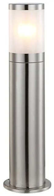 Επιδαπέδιο Φωτιστικό Κολώνα 1xΕ27 IP44 50cm Xeloo 32015 Globo Lighting-32015-Ασημί 32015
