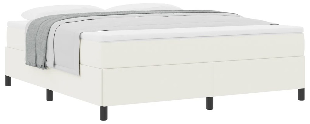 vidaXL Κρεβάτι Κρεμ 180x200 εκ Ίνας Καμβά