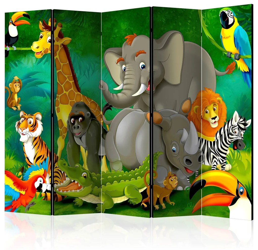 Διαχωριστικό με 5 τμήματα - Colourful Safari II [Room Dividers] 225x172