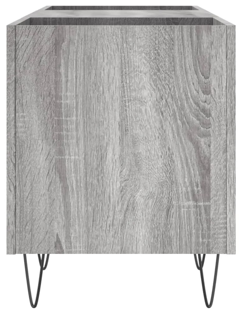 vidaXL Δισκοθήκη Γκρι Sonoma 121 x 38 x 48 εκ. από Επεξεργασμένο Ξύλο