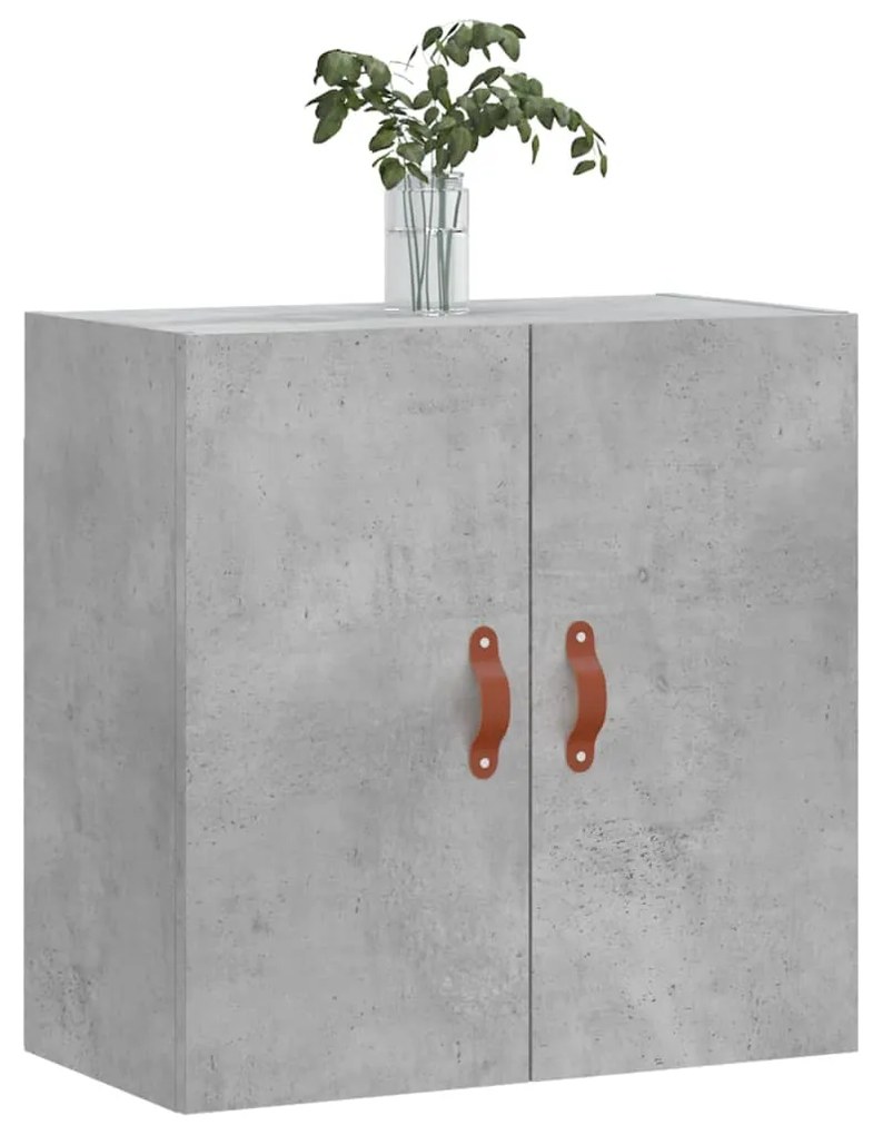 vidaXL Ντουλάπι Τοίχου Γκρι Σκυρ. 60x31x60 εκ. Επεξεργασμένο Ξύλο