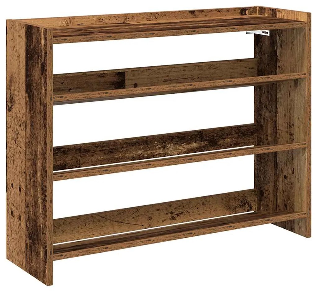 Ράφι παπουτσιών vidaXL Παλιό ξύλο 80x25x62 cm Κατασκευασμένο ξύλο