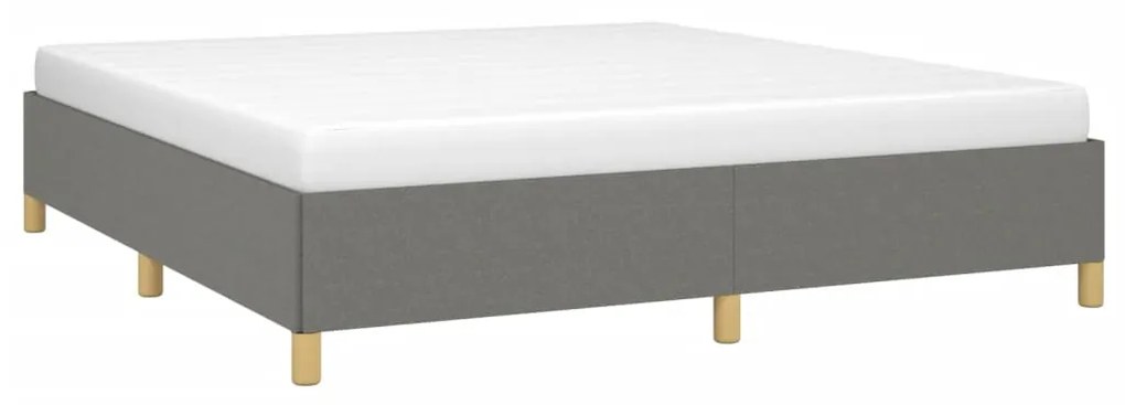 ΠΛΑΙΣΙΟ ΚΡΕΒΑΤΙΟΥ BOXSPRING ΣΚΟΥΡΟ ΓΚΡΙ 160X200 ΕΚ. ΥΦΑΣΜΑΤΙΝΟ 3120970