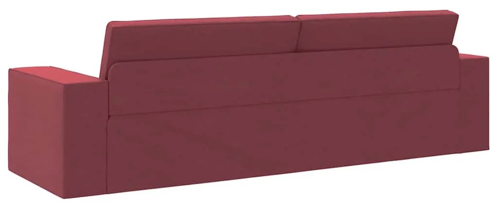 vidaXL Καναπές-κρεβάτι δαπέδου Μπορντό 245 x 78 x 77 εκ. ύφασμα