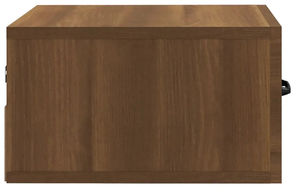 vidaXL Κομοδίνα Επιτοίχια 2 τεμ. Καφέ Δρυς 35 x 35 x 20 εκ.