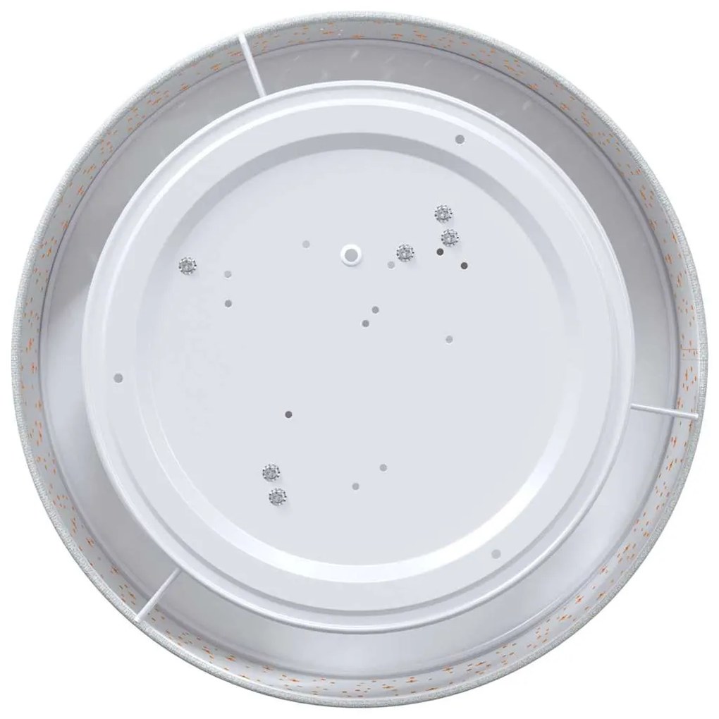 vidaXL Λάμπα Οροφής Γκρι 38 x 13.5 εκ. ύφασμα