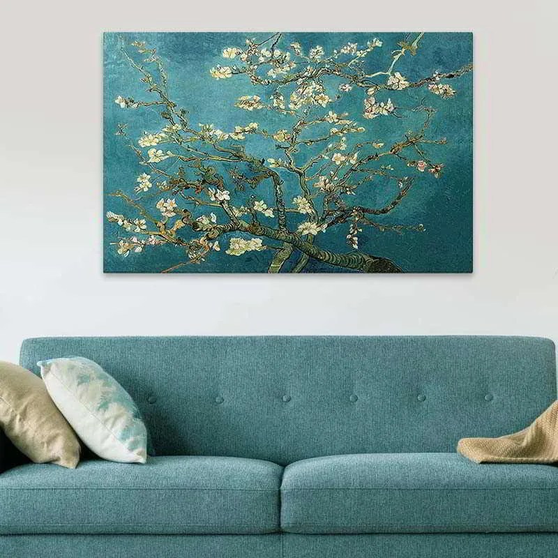 Πίνακας σε καμβά Blooming Flowers&quot; Megapap ψηφιακής εκτύπωσης 140x100x3εκ.&quot;