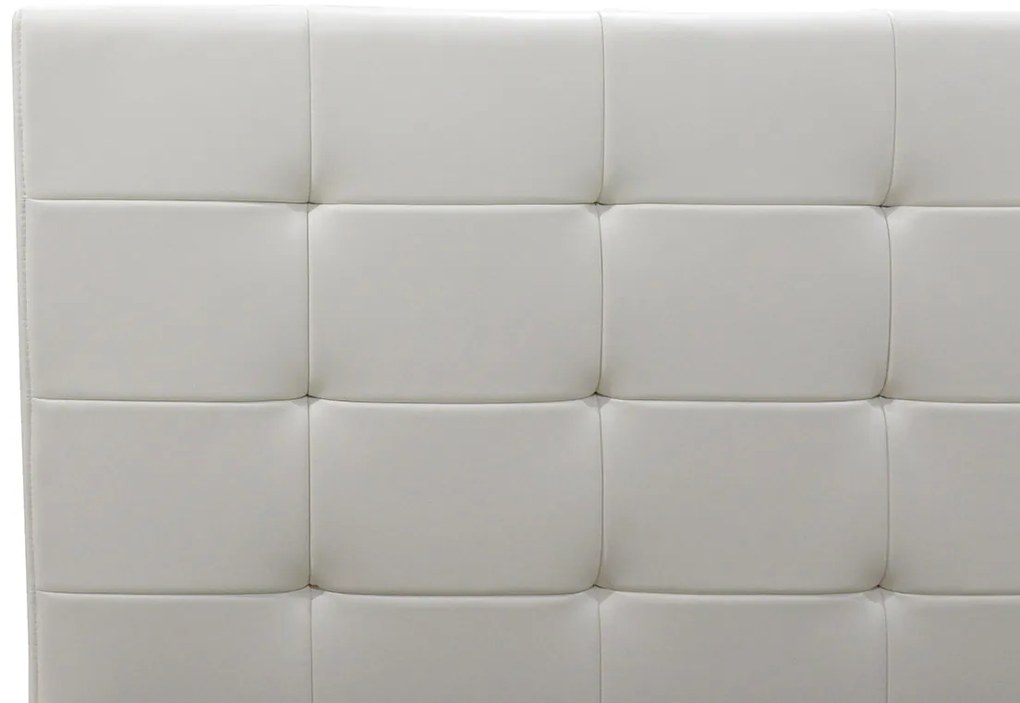 Κρεβάτι Roi pakoworld 160x200 PU λευκό ματ + αποθηκευτικό χώρο