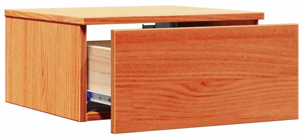 vidaXL Κομοδίνο 2 pcs Καφέ κεριού 37 x 35 x 18.5 εκ Μασίφ ξύλο πεύκου