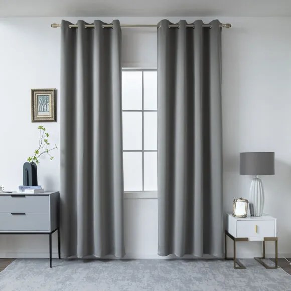 Beauty Home Ύφασμα κουρτίνας Blackout σκίασης Ideal Art 8400  Ύφασμα Φ280 Ανθρακίτης