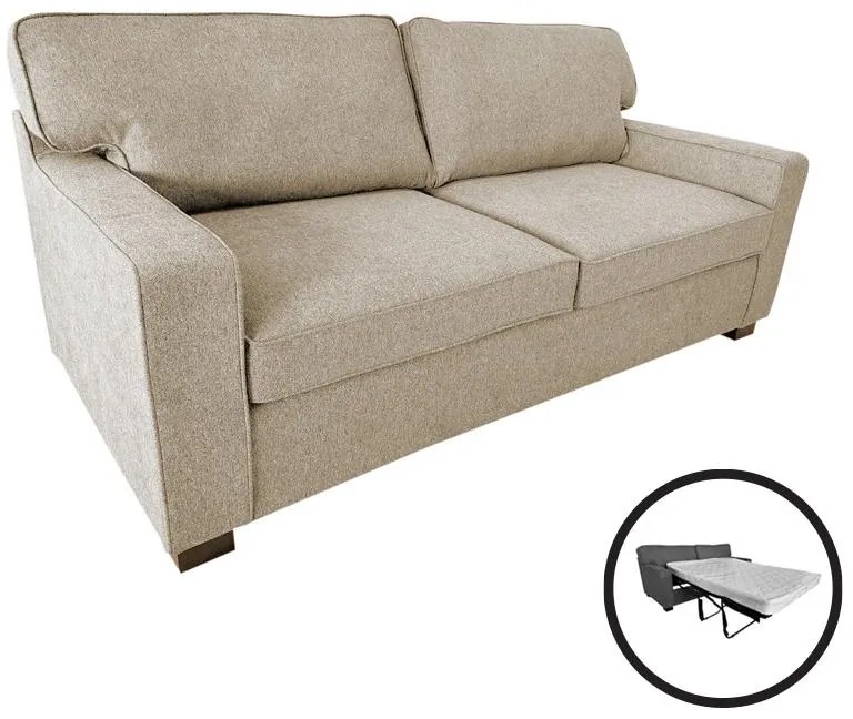 Καναπές - Κρεβάτι Polaris 2θέσιος Ύφασμα Εκρού 181x91x83 εκ. 181x91x83 εκ.