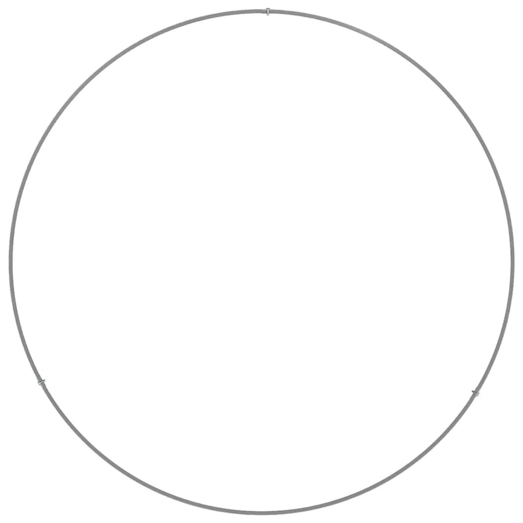 vidaXL Γλάστρα Κήπου Ασημί 80 x 80 x 20 cm Γαλβανισμένος χάλυβας