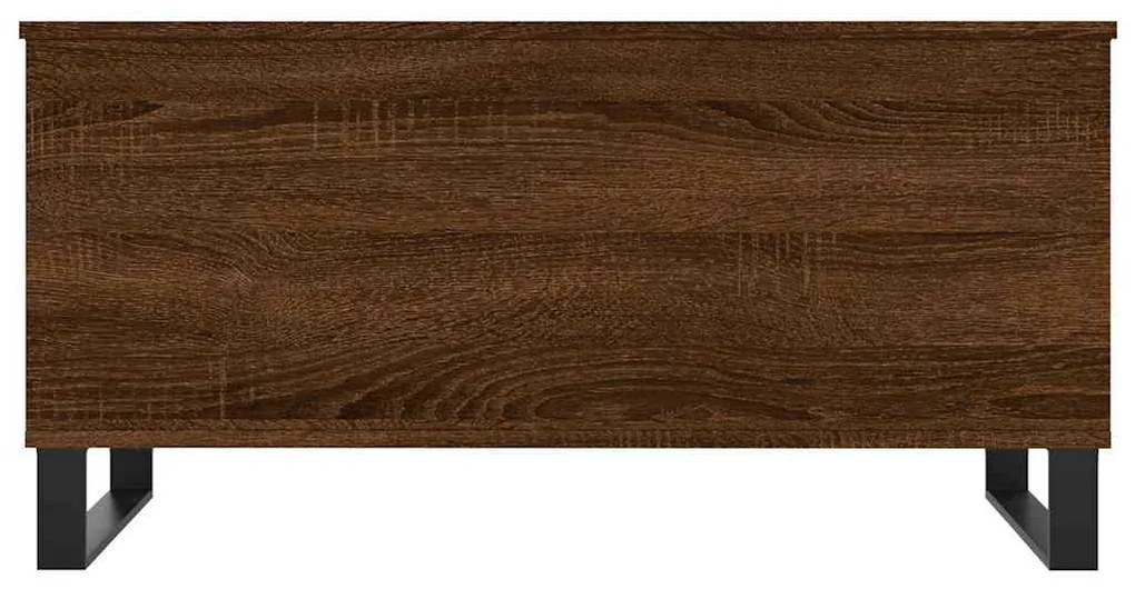 vidaXL Τραπεζάκι Σαλονιού Καφέ Δρυς 90x44,5x45 εκ. Επεξεργασμένο Ξύλο