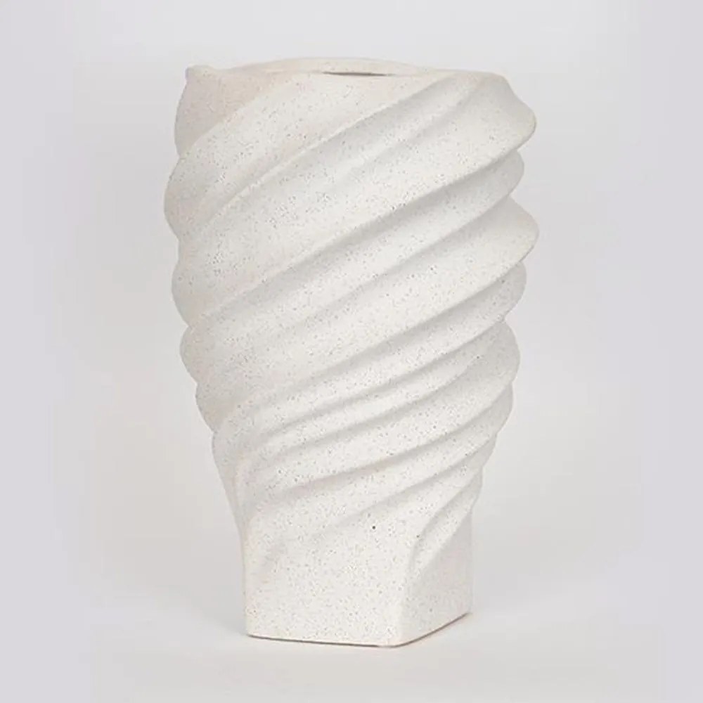 Βάζο Κεραμικό 752-20297 20x20x31cm White Estheti Home Κεραμικό