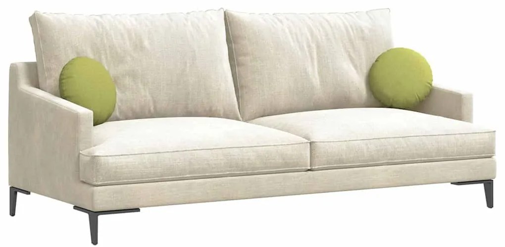 vidaXL Μαξιλάρια καθισμάτων 2 pcs Ανοιχτό Πράσινο Ø30 x 13 εκ ύφασμα