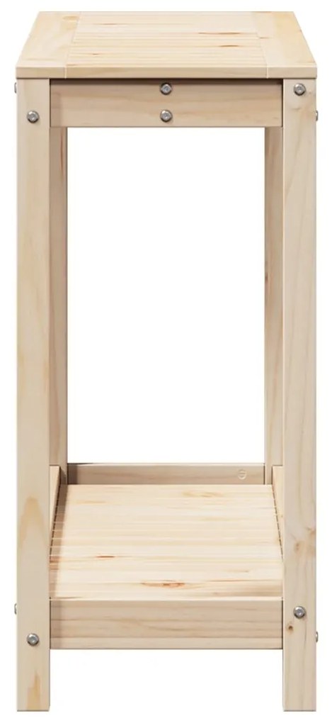 vidaXL Τραπέζι Κηπουρικής με Ράφι 108 x 35 x 75 εκ. Μασίφ Ξύλο Πεύκου