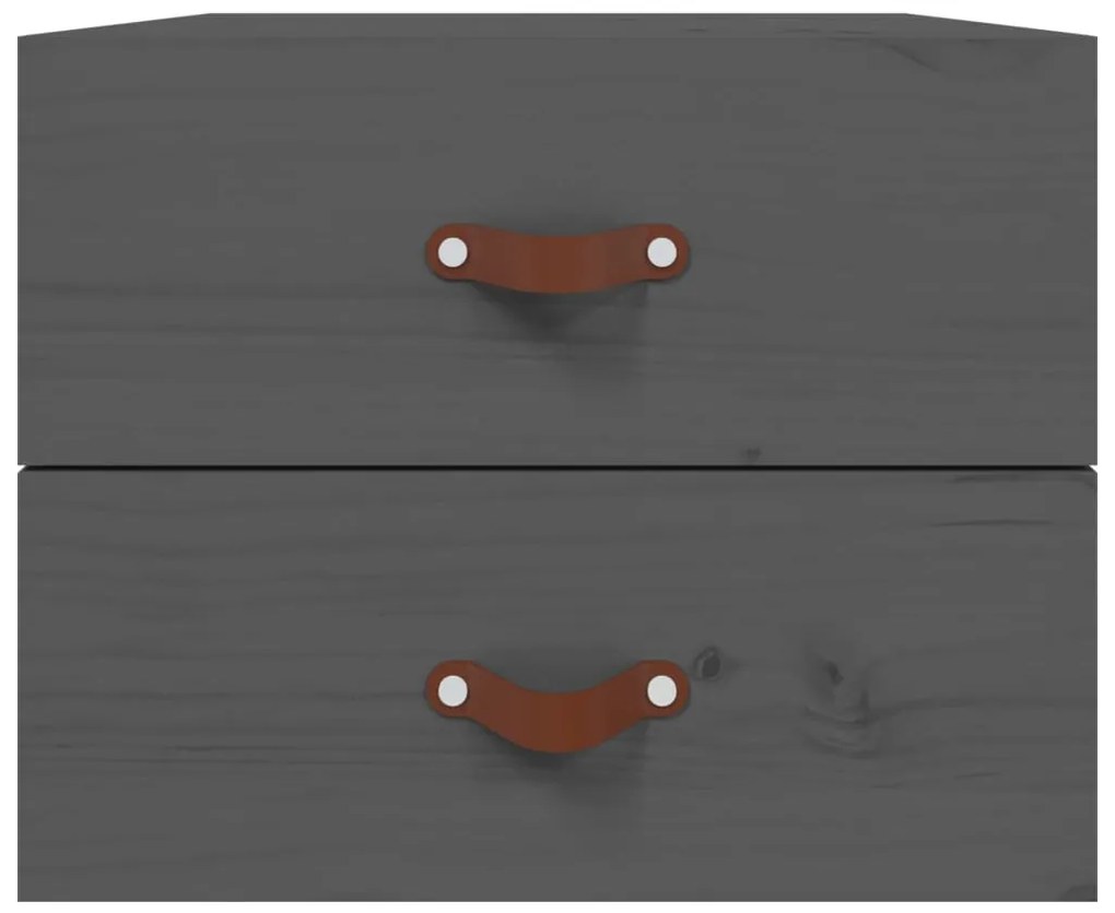 vidaXL Κομοδίνα Επιτοίχια 2 τεμ. Γκρι Sonoma 50 x 36 x 40 εκ.