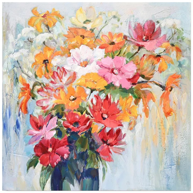 Πίνακας σε καμβά Spino I Inart 80x3x80εκ