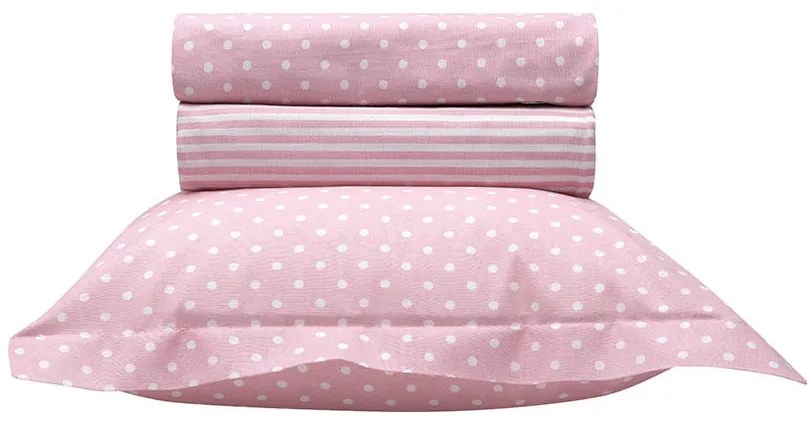 Σετ σεντόνια βρεφικά Art 5132Pink  120x170  Ροζ   Beauty Home